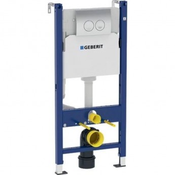 Инсталляция GEBERIT DUOFIX 458.103.00.1 UP100 для подвесного унитаза с кнопкой смыва DELTA 21 115.125.11.1 белый