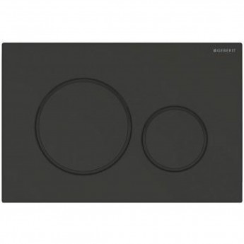 Клавиша смыва GEBERIT SIGMA 20 115.882.16.1 черный матовый лак