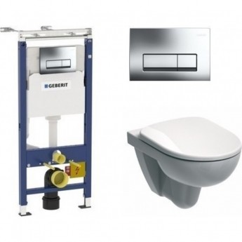 Комплект GEBERIT DUOFIX 458.125.21.1 UP100 с подвесным унитазом IFO SPECIAL RP731300100 с сиденьем стандарт RP706012100
