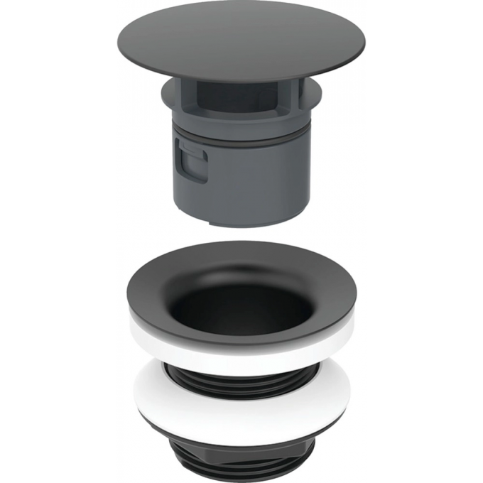 Сливной клапан GEBERIT со свободным стоком, L=5 см, черный матовый 152.050.14.1