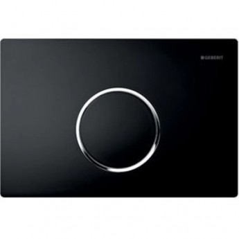 Смывная клавиша GEBERIT SIGMA 10 115.758.KM.1 черный хром глянец