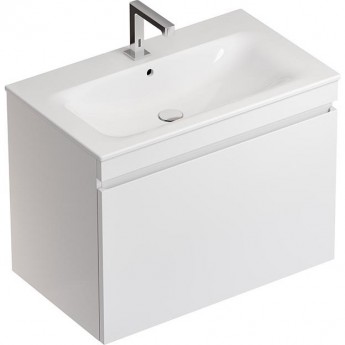 Тумба с раковиной GEBERIT RENOVA PLAN 869580000-122280000 80 см белый